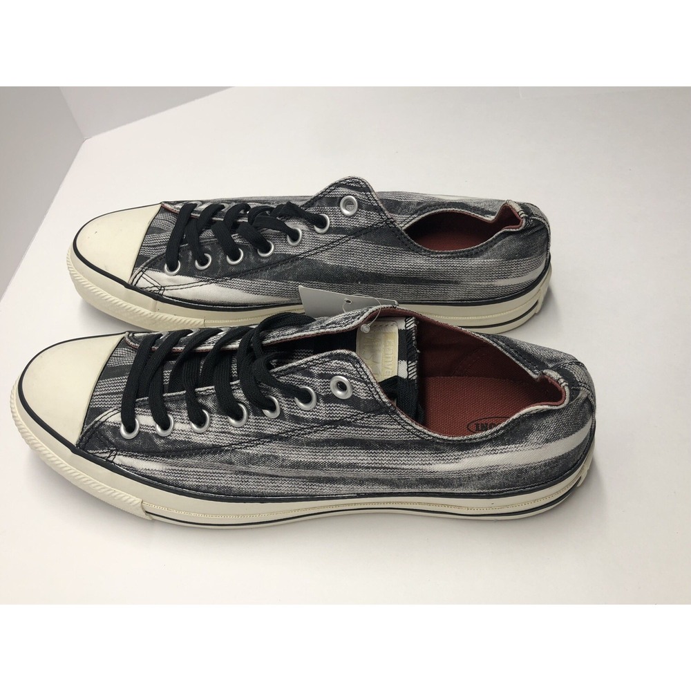 CONVERSE CHUCK TAYLOR All Star Low Top Unisex Canvas Sneaker Shoes Black White - Picture 4 of 10